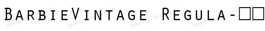 BarbieVintage Regula字体转换